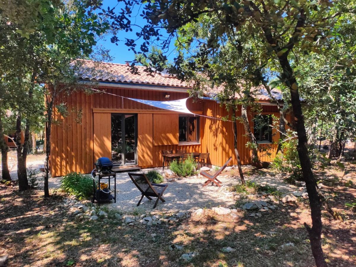 Gite Et Cabane Ecologiques 1000 Pailles Labastide-de-Virac Exterior foto