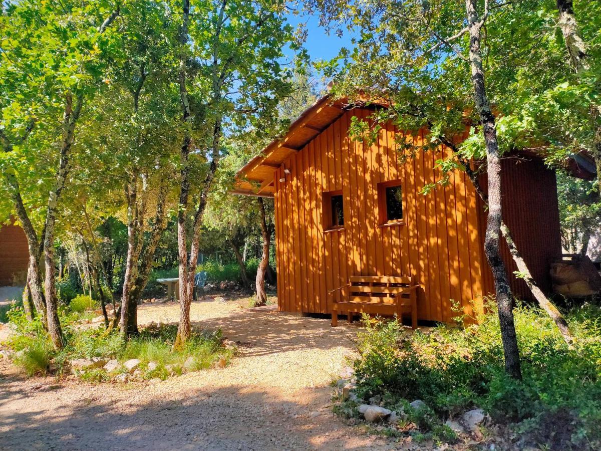 Gite Et Cabane Ecologiques 1000 Pailles Labastide-de-Virac Exterior foto